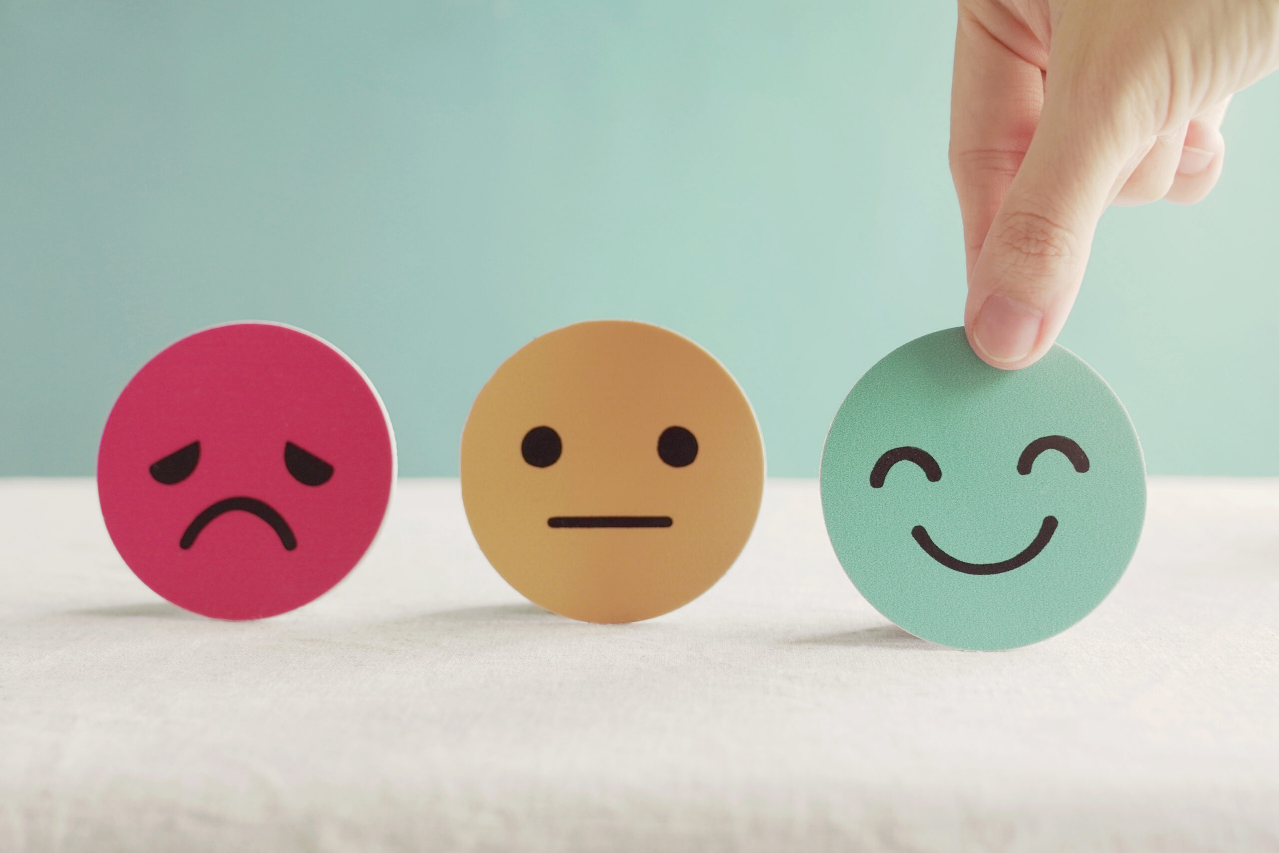 different emojis for customer reviews